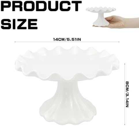 White Ceramic Cake Stand - 55 Inch Elegant Serving Display