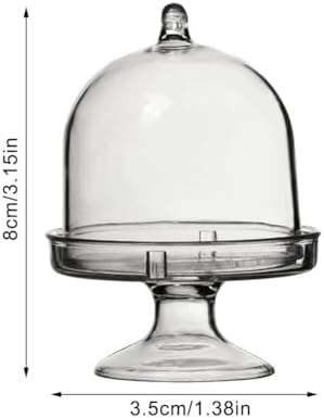 12 Pack Clear Cake Stand with Lid for Desserts