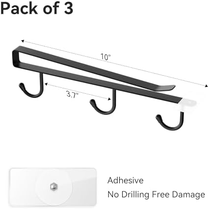ECROCY 3pcs Mug Holder No Drilling