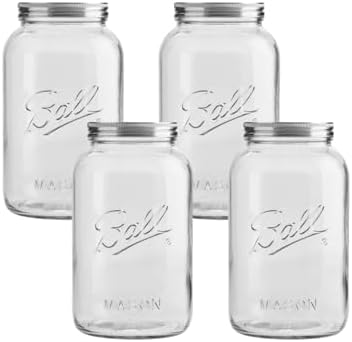 Stylish Decorative Glass Mason Jars Pack of 4