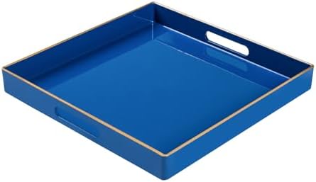 MAONAME Decorative Tray Royal Blue with Handles