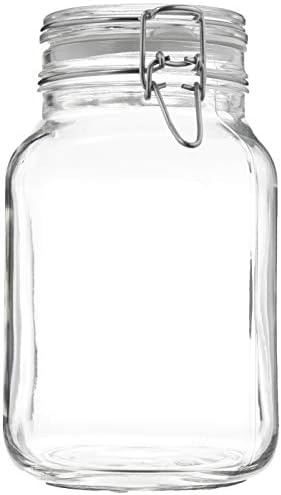 Bormioli Rocco 2 Liter Clear Canning Jars 2 Pack