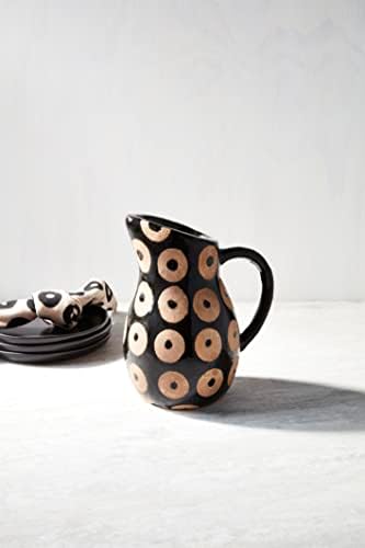 Mud Pie Black Dot Pitcher 1