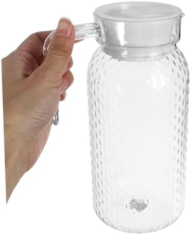 FUNOMOCYA Acrylic Cold Water Pitcher Lid Reusable Juice Jug