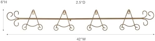 Touch of Class Galla Petite Plate Rack - Satin Gold