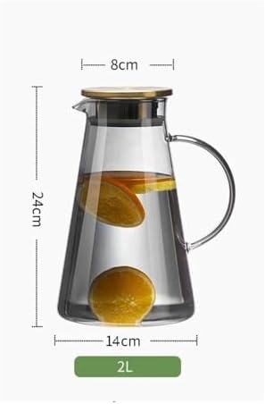 2L Cold Water Kettle with Lid and Handle