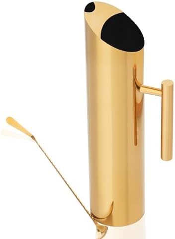 Generic Soluna HM Stainless Steel Chrome Gold Pitcher with Handle