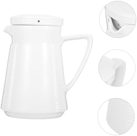 Large Capacity Ceramic Cold Water Pitcher with Elegant Lid