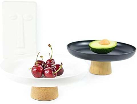 Kelendle Black Plastic Footed Fruit Bowl