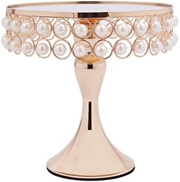 Tremenpow 9 Piece Gold Cake Stand Set for Display