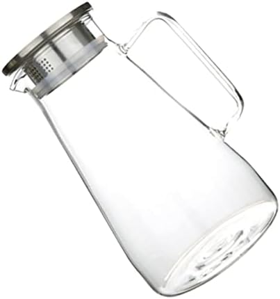 STOBAZA 1800ML Glass Water Pitcher with Lid