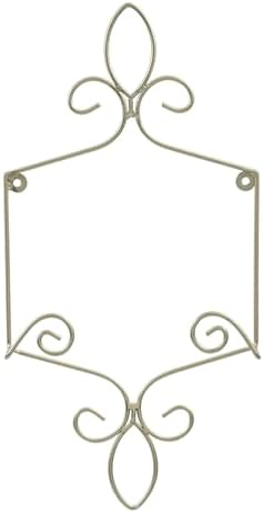 MyGift Wall Mounted Brass Tone Metal Wire Vertical Plate Holder