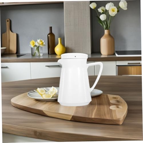 STOBAZA Ceramic Heat Resistant Pitcher with Lid