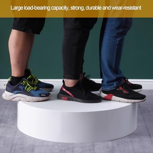 Black Round Cylinder Pedestal Stands for Display