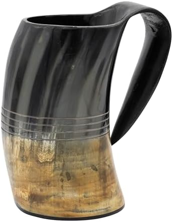 Creative Co-Op 45-Ounce Natural Horn Pitcher