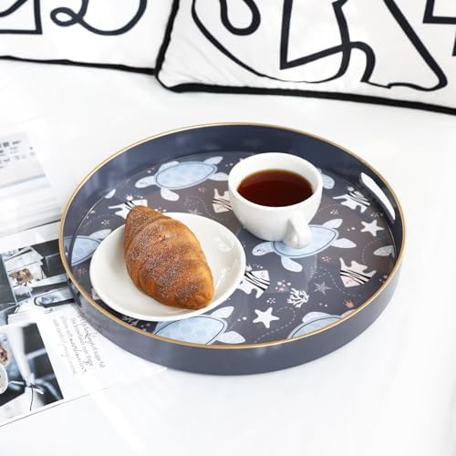 Spsyrine Decorative Serving Tray with Handles