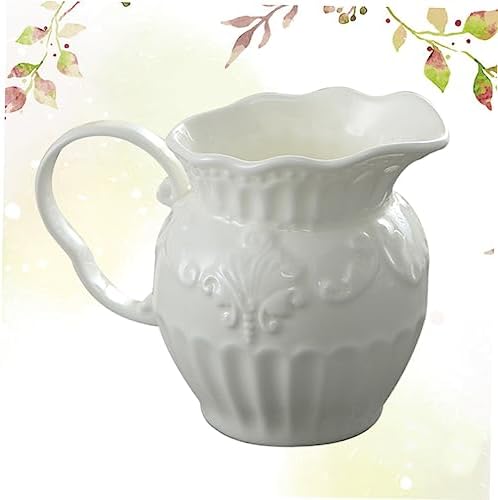 STOBAZA Baroque Style Ceramic Milk Jug Coffee Pot