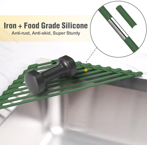 Tomorotec Triangle Dish Drying Rack for Sink Corner