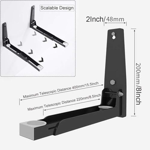 304 Stainless Steel Microwave Wall Mount Set of 2