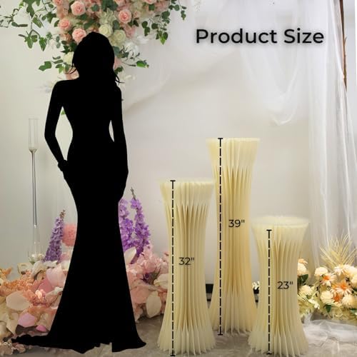 3PCS Hourglass Cake Stands for Party and Celebration