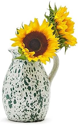 Twos Company Verde Splash Terracotta Jug