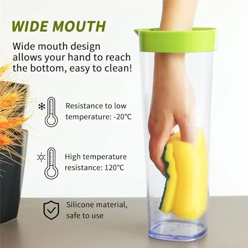 1100ml Plastic Cold Water Pitcher with Removable Core