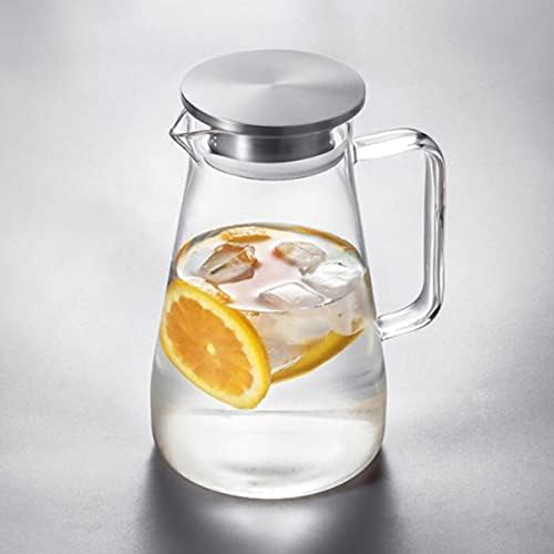 STOBAZA 1800ML Glass Water Pitcher with Lid