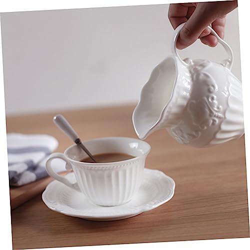 STOBAZA Baroque Style Ceramic Milk Jug Coffee Pot