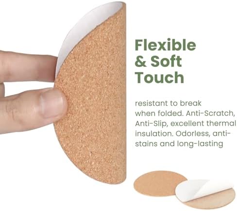 36 Pcs 2mm Thick Self-Adhesive Cork Sheets