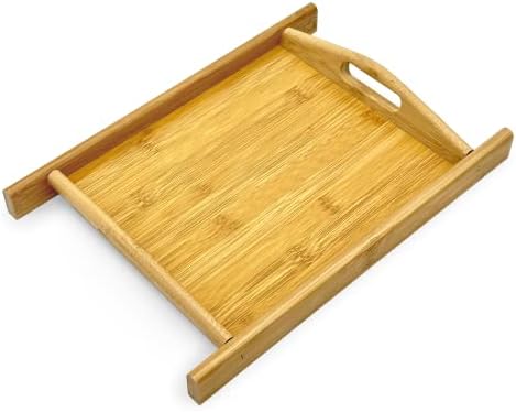 Bam Boo Natural Bamboo Serving Tray with Handles