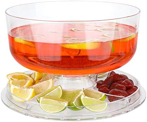 Homeries Acrylic Cake Stand with Lid 6 in 1