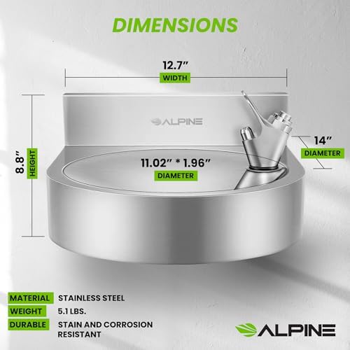 Alpine Water Fountain Wall Mounted - Commercial Hydration Station