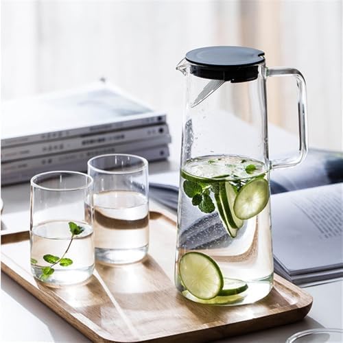 Cold Kettle Heat Resistant Glass Water Pitcher 12L White