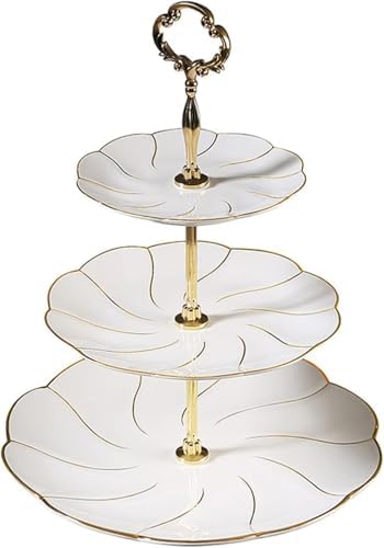 Ceramic Fruit Plate 3-Tier Tray for Home Display and Serving