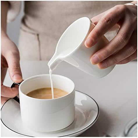 Ceramic Milk Frother Pitcher Set for Coffee and Tea