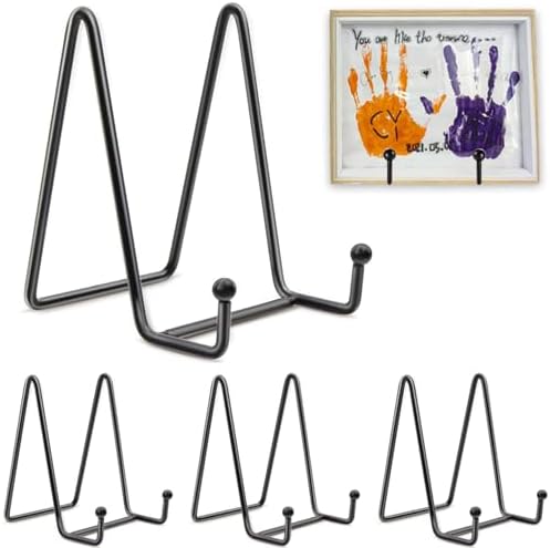 3 Pack 8 Inch Black Metal Display Stands