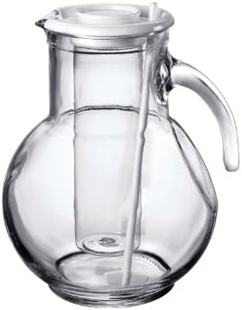 Bormioli Rocco Kufra 6775 oz Glass Jug with Ice Container and Lid