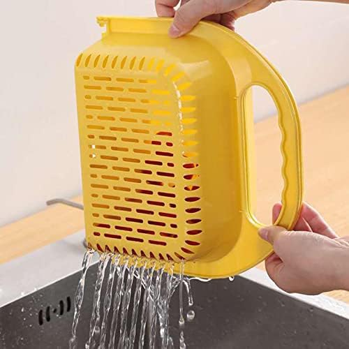 BYIA Kitchen Sponge Wall Organizer Suction Rack Yellow