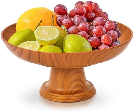 Decorative Fruit Bowl with Footed Base 87 Inch Plastic