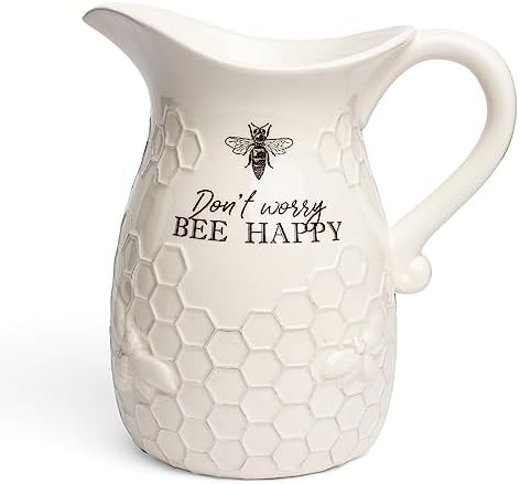 Youngs Inc Ceramic Water Pitcher - 9x9x10 Serving Jug