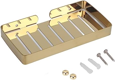 Yosoo Wall Mounted Drain Rack with Two Hooks