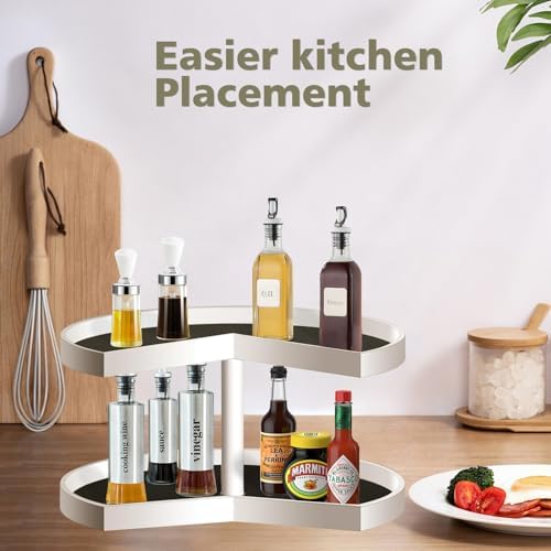 2 Pcs Black Non-Adhesive Cabinet Shelf Liners with Scissors