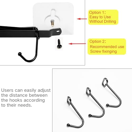 Xilaotou Mug Rack Under Cabinet - Coffee Cup Holder 2 Sets