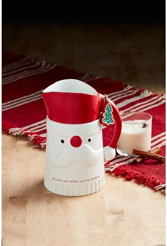 Mud Pie Santa Ceramic Pitcher 60oz