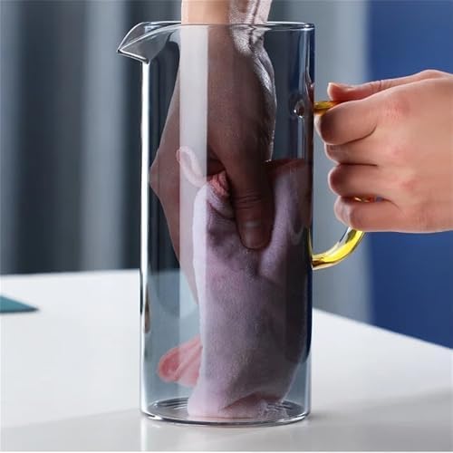 Cold Water Pitcher with Thickened Glass and Large Handle
