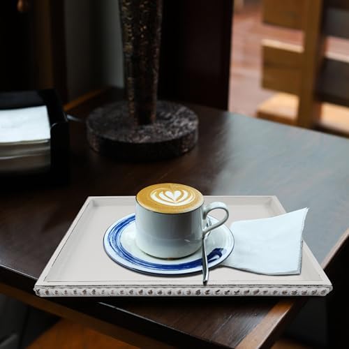 Hodeframe 12x16 Rectangular Serving Tray White Wood