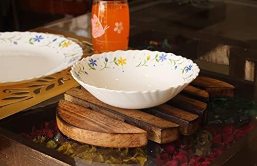 ETROVES Fish Shape Wooden Trivet 10 Inch Brown