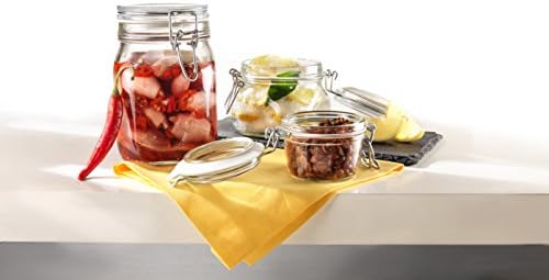 Bormioli Rocco Fido Glass Jars 2 Pack 3375 Oz