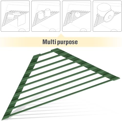 Tomorotec Triangle Dish Drying Rack for Sink Corner