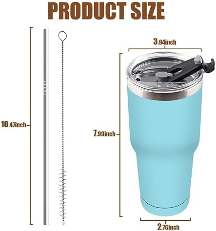 Amtidy 16 Pack 30oz Travel Mug with Lid and Brush
